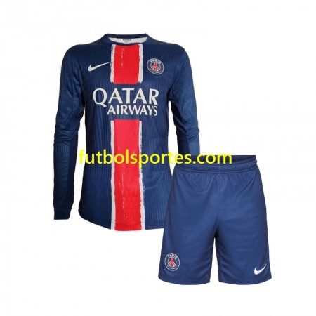 Camiseta Paris Saint Germain Niño Primera Equipación 2024/2025 Manga Larga